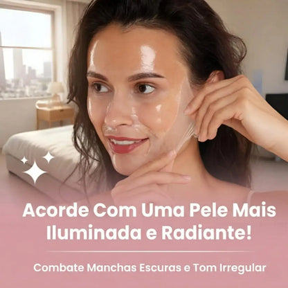 Máscara Coreana Noturna Envelopante de Colágeno Anti-Idade (#1 Mais Vendido)